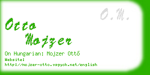 otto mojzer business card